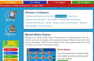 Topmarks Mental Maths